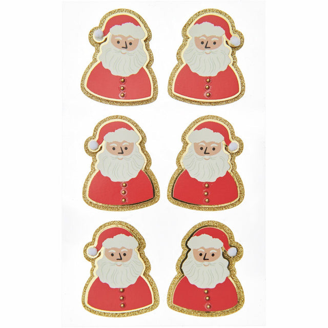 3D Santa Claus Stickers