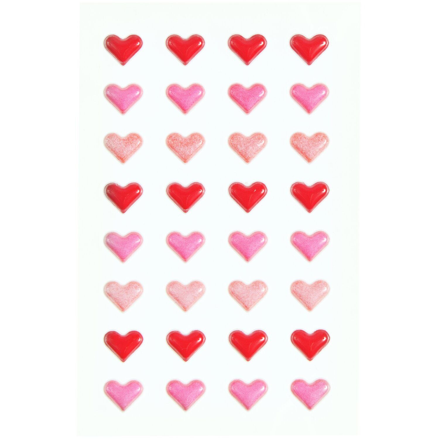 Mini Puffy Heart Stickers