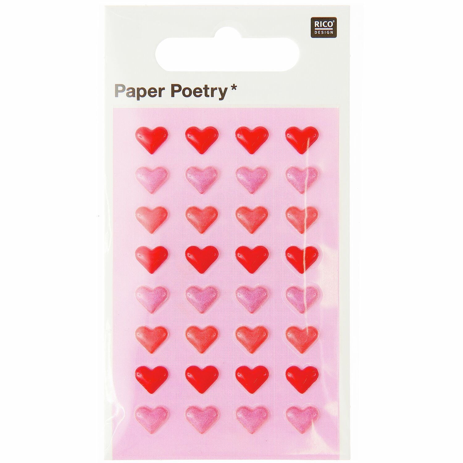 Mini Puffy Heart Stickers