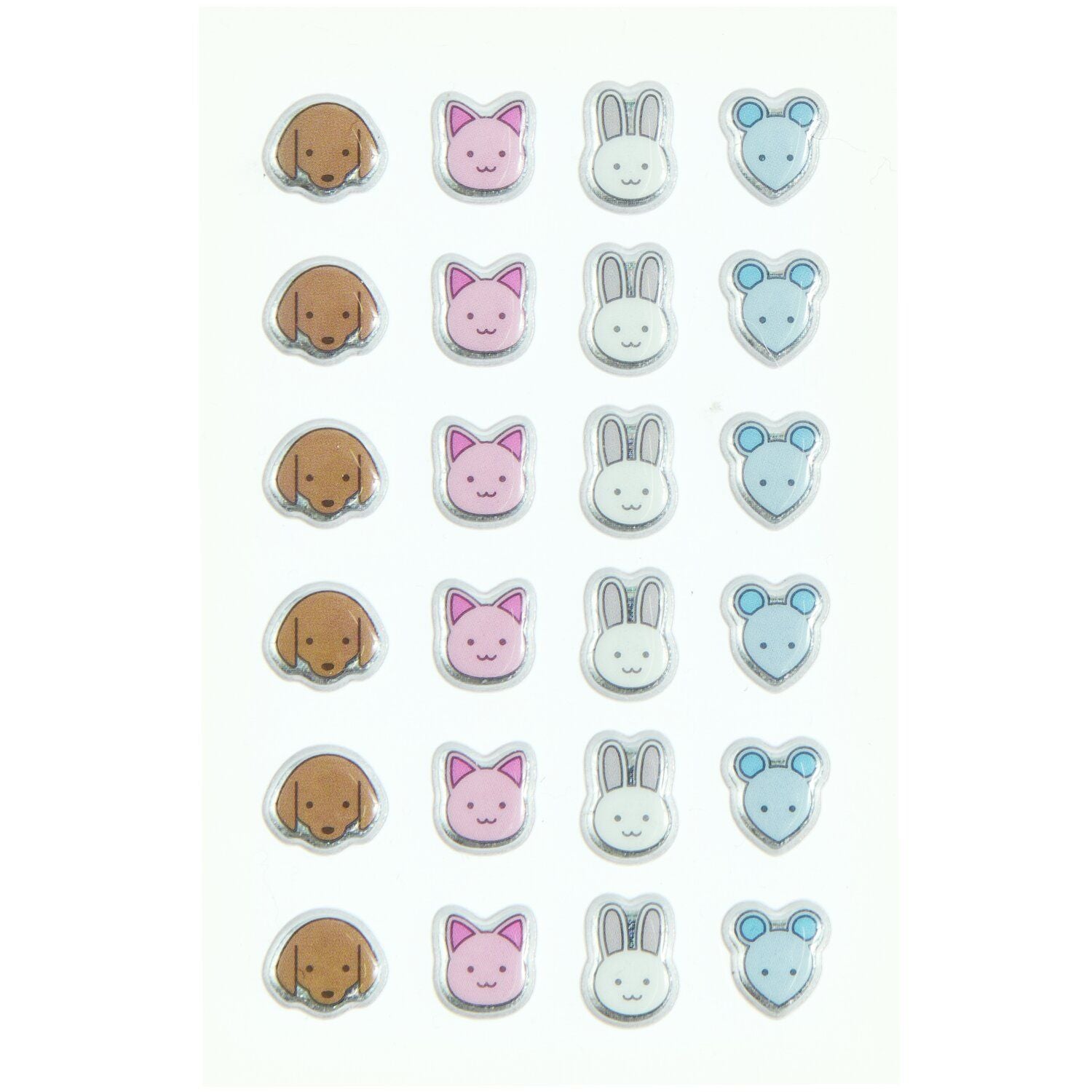 Mini Animal Puffy Stickers