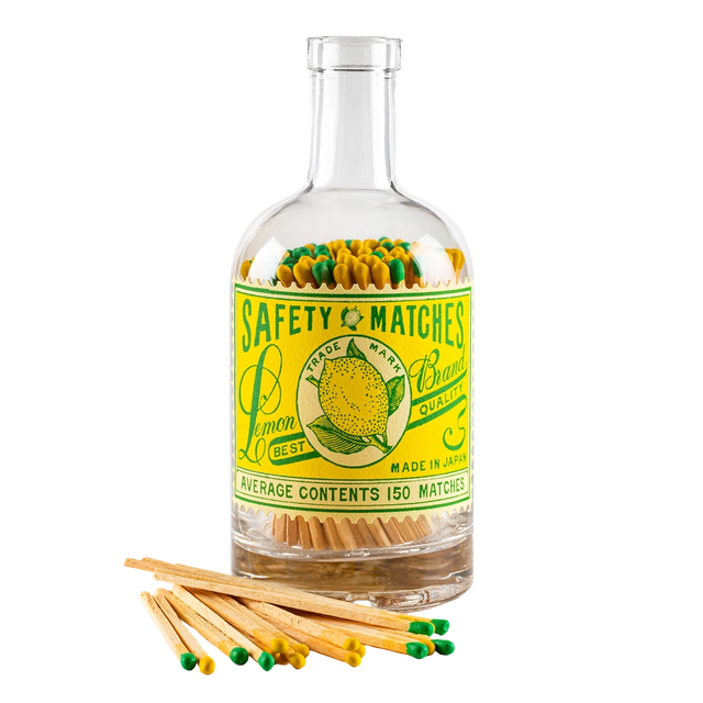 Lemon Stamp Match Bottle