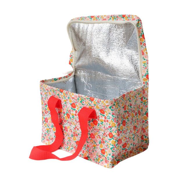 Red Flowers Lunch Bag