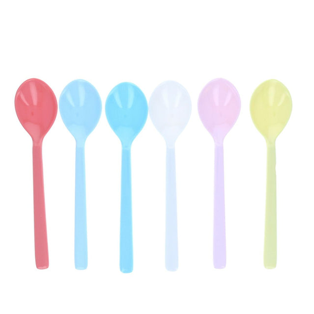 Set Of 6 Multi Coloured Spoons