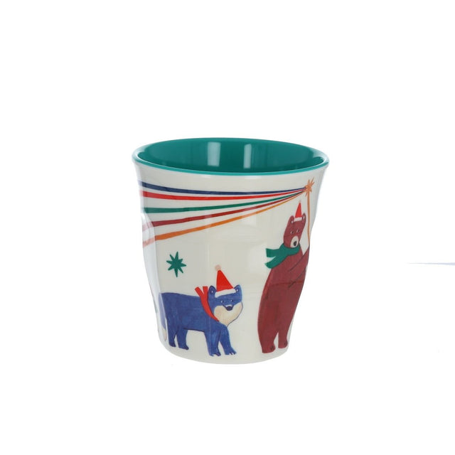 Small Festive Animals Melamine Cup