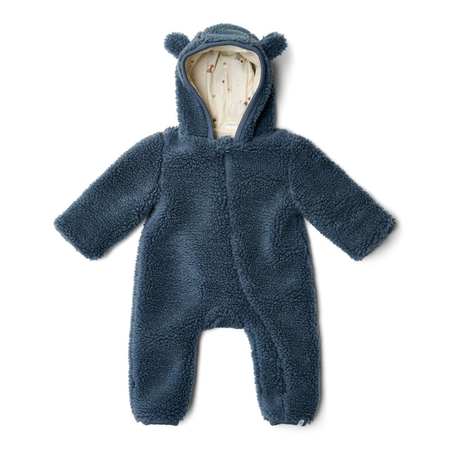 Stone Blue Teddy One Piece Suit