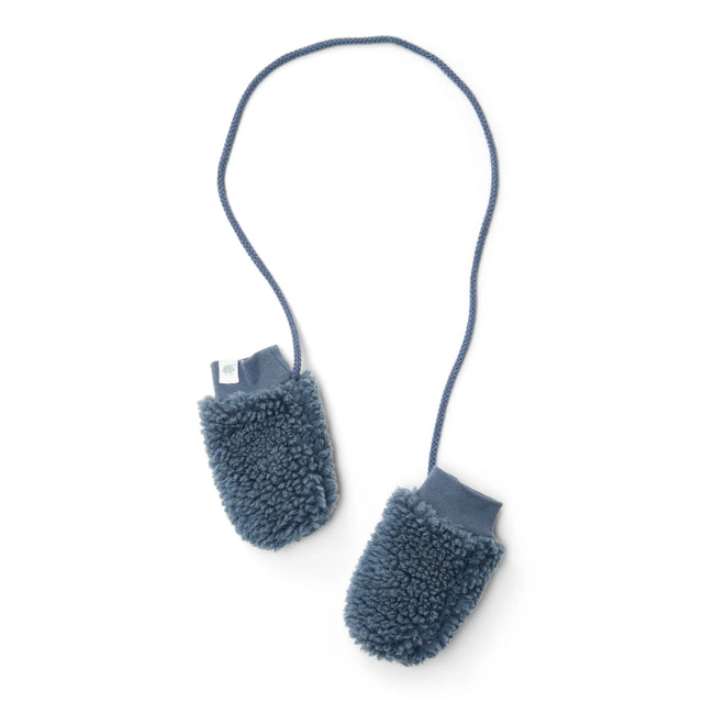 Stone Blue Teddy Mittens