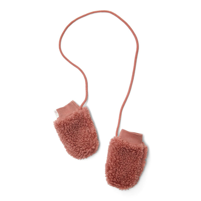 Blush Pink Teddy Mittens