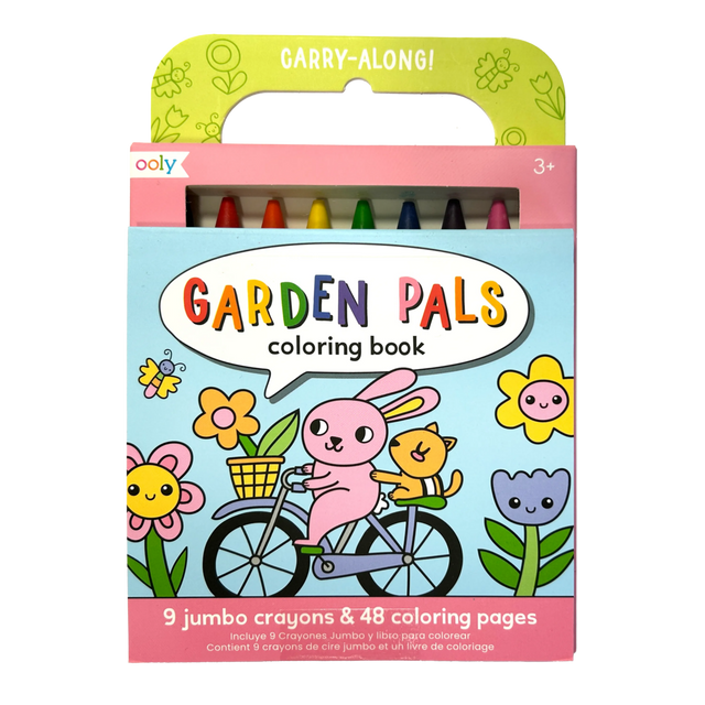 Carry Along Crayons & Colouring Book Kit: Garden Pals