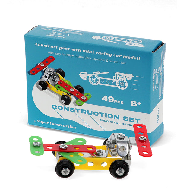 Mini Construction Kit: Colourful Racing Car