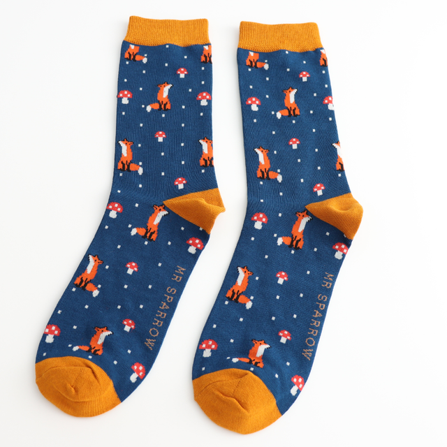Fox & Toadstool Navy Men’s Socks