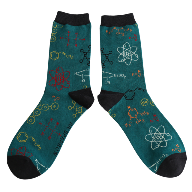 Science Teal Men’s Socks
