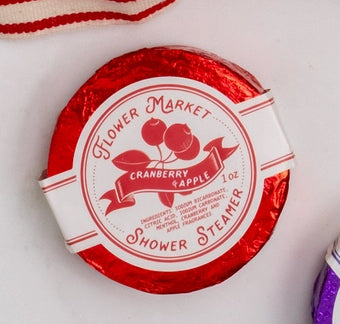 Aromatherapy Shower Steamers: Cranberry & Apple