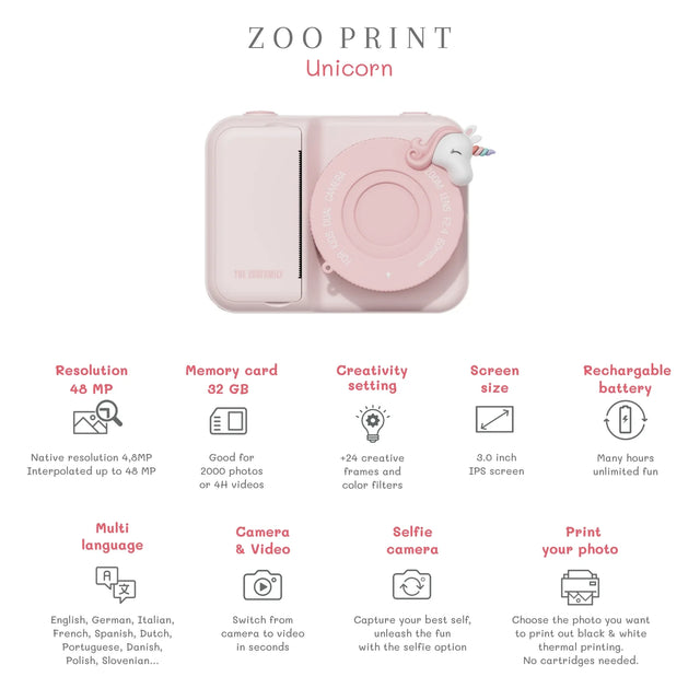 Zoo Print: Unicorn Camera