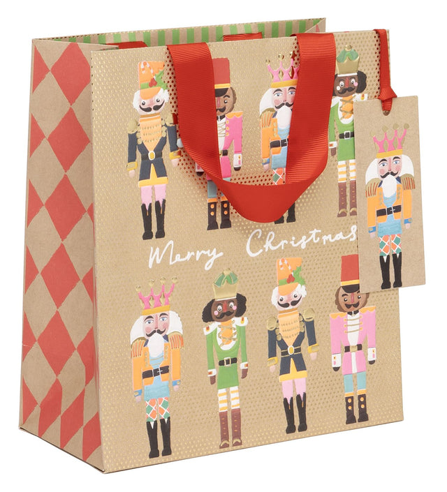 Nutcrackers Kraft Medium Gift Bag