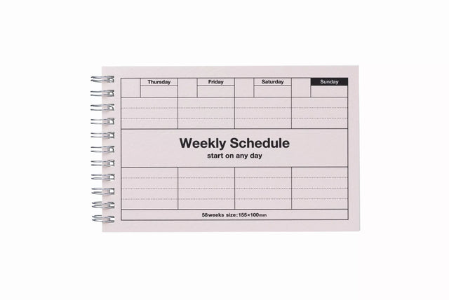 Pink Weekly Schedule Planner