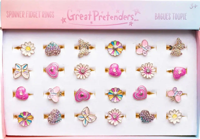 Spectacular Sparkle Spinner Rings