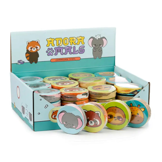 Animals Compressed Travel Towel