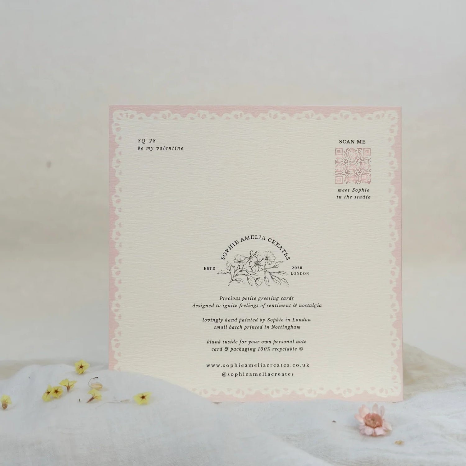 Be My Valentine Watercolour Card