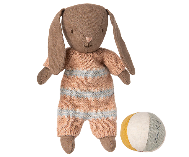 Micro Bunny: Brown & Dusty Rose