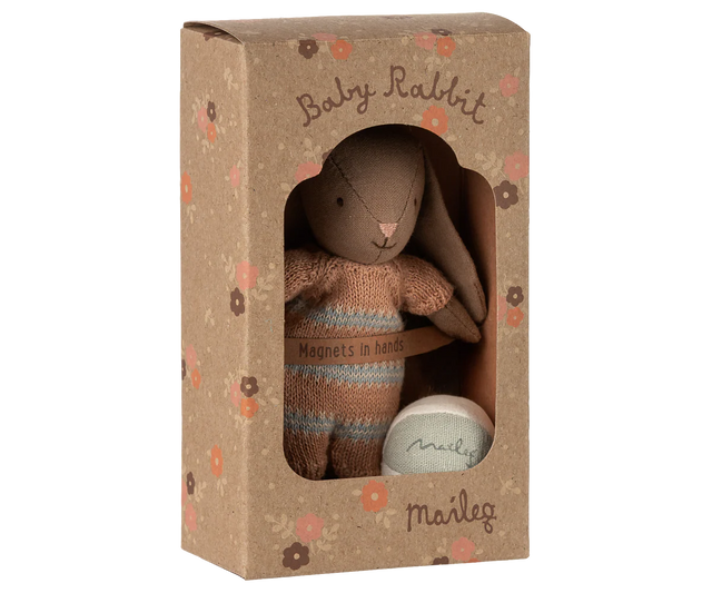 Micro Bunny: Brown & Dusty Rose