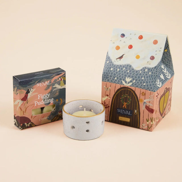 Christmas Cottage Candle Gift Set: Figgy Pudding