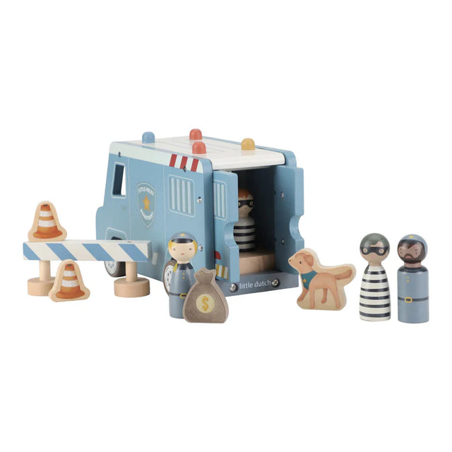 Wooden Police Van Set