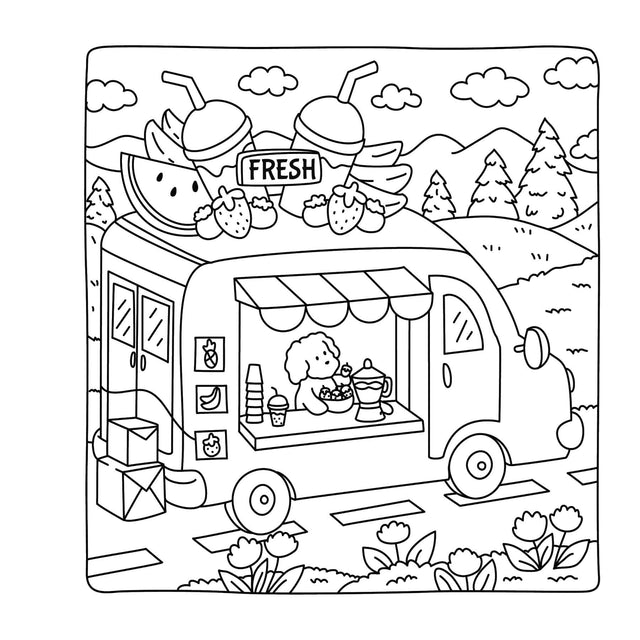 Cute Shop: Cute & Cozy Colouring Book