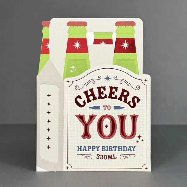 Mini Beer Bottles Card