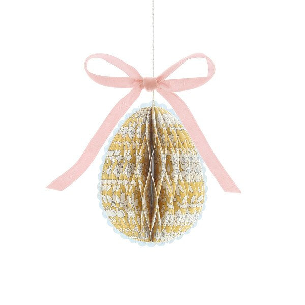 Meri Meri x Liberty Paper Honeycomb Egg Decorations
