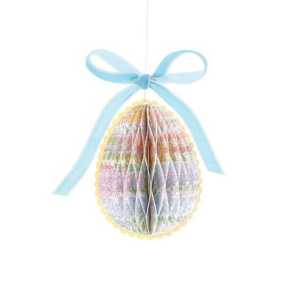 Meri Meri x Liberty Paper Honeycomb Egg Decorations