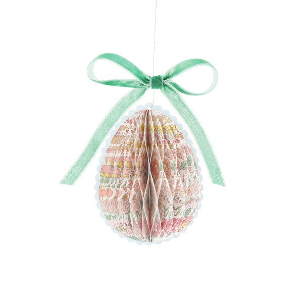 Meri Meri x Liberty Paper Honeycomb Egg Decorations