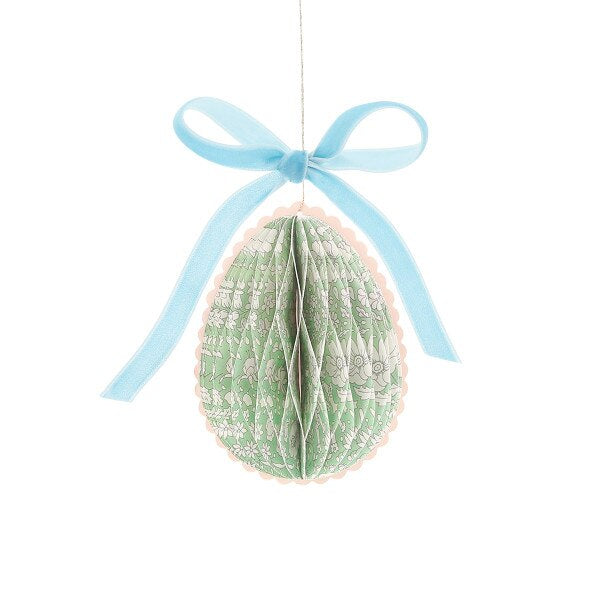 Meri Meri x Liberty Paper Honeycomb Egg Decorations