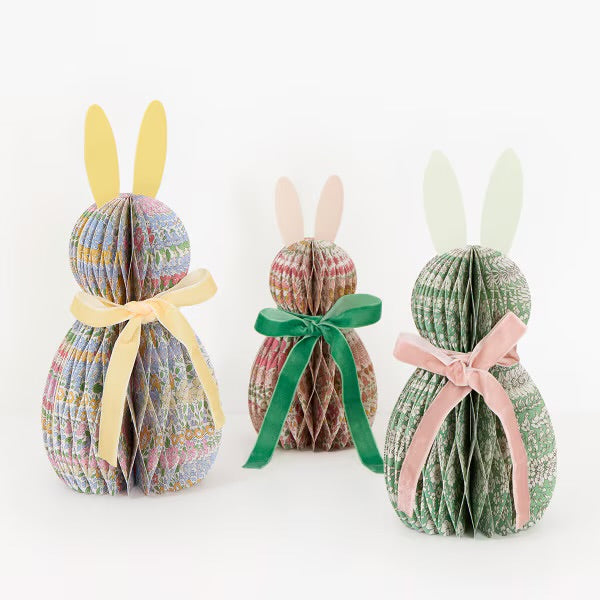 Meri Meri x Liberty Paper Honeycomb Bunnies
