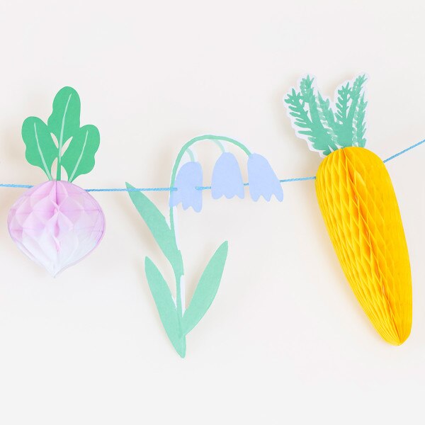 Easter Vegetable Garden Garland Set