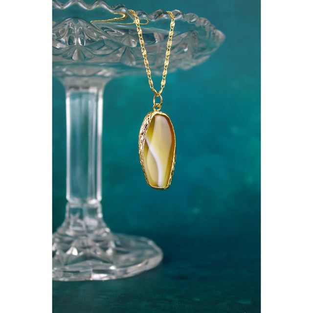 Mustard Agate Pendant