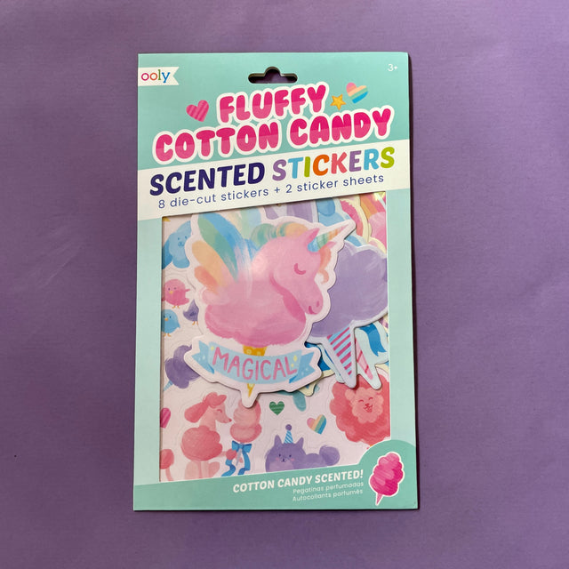 Fluffy Cotton Candy Scented Fantasy Stickers
