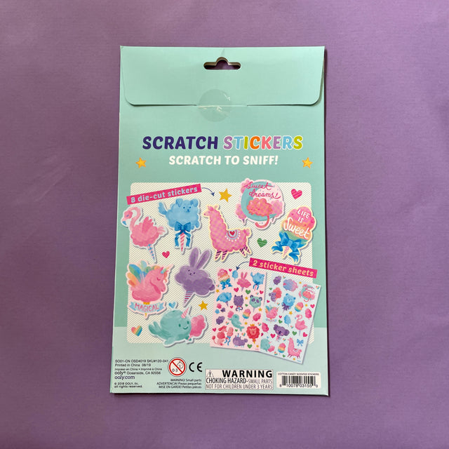 Fluffy Cotton Candy Scented Fantasy Stickers