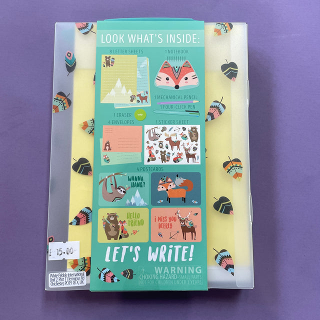 Forest Friends On The Go Stationery Set