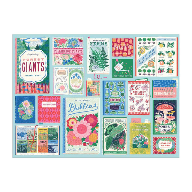Ever Upwards Botanist Bookshelf Jigsaw Puzzle