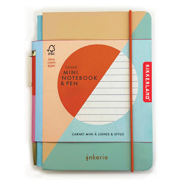 Lined Mini Notebook & Pen