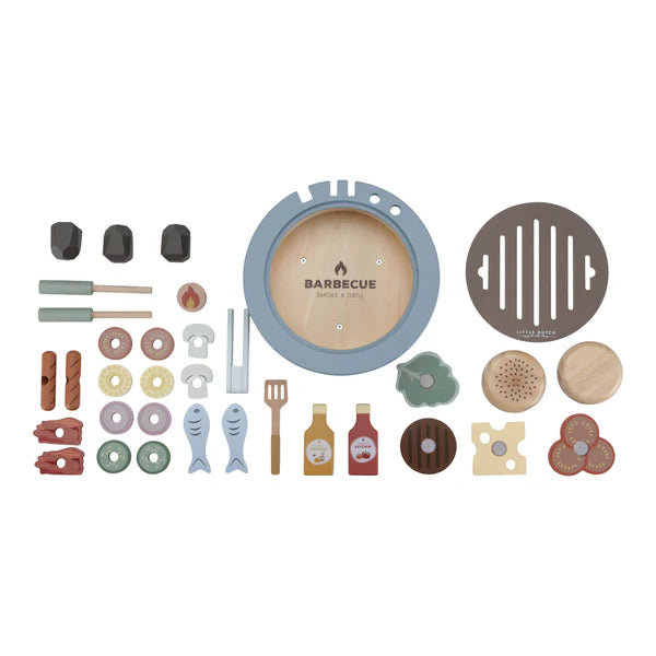 Wooden Barbecue Set