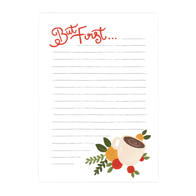 But First, Coffee... Notepad