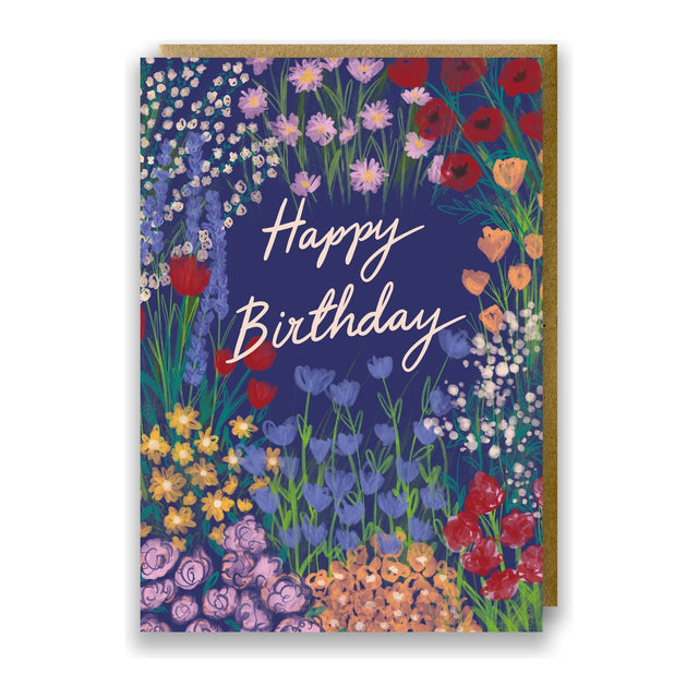 Watercolour Floral Birthday Card