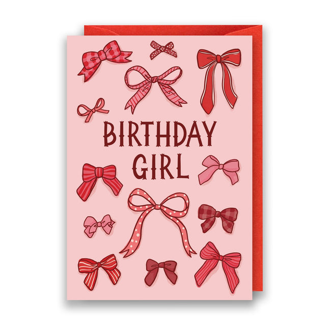 Birthday Girl Bows Card