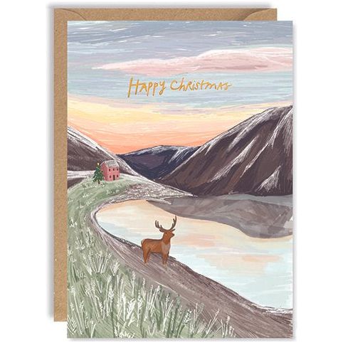 Loch & Stag Winter Card