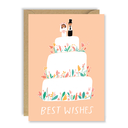 Wedding Cake Wishes Card