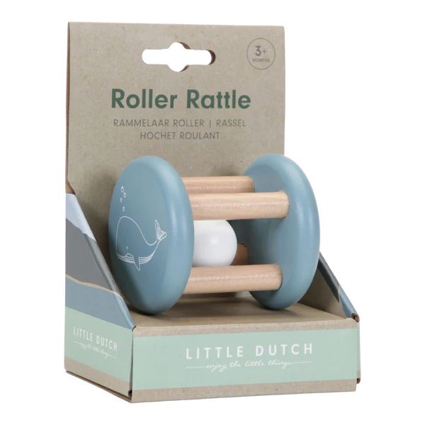 Whale Blue Roller Rattle