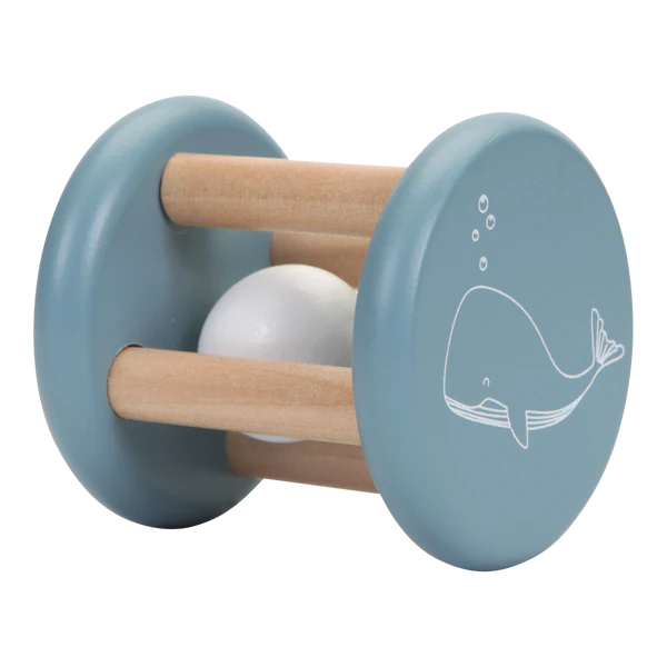 Whale Blue Roller Rattle