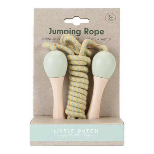 Green Wooden Skipping Rope