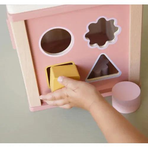 Pink Flowers Activity Cube